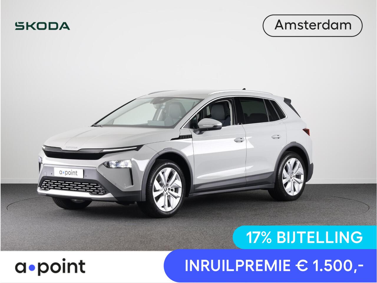 Skoda Elroq 60 Business Edition Tour 204 pk | Trekhaak | Business Upgrade Pakket - CLEVER | 20 inch lichtmetalen velgen | Adaptive Cruise Control | Dode hoeksensor | Bagage scheidingsnet