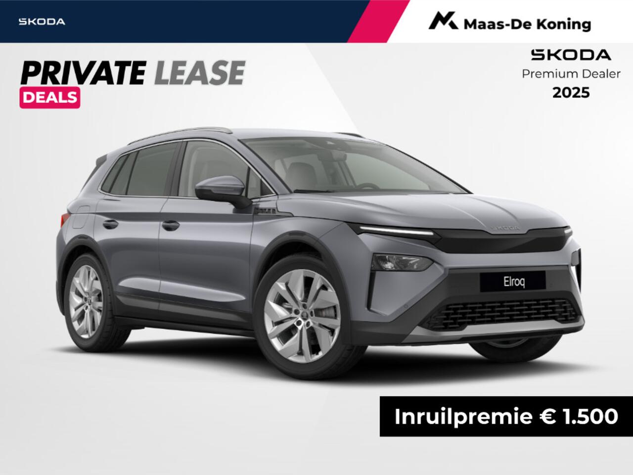 Skoda Elroq Business Edition Tour Elektromotor 150 kW / 204 PK | 20 inch Vega Velgen | Trekhaak, wegklapbaar | Private lease ¤434,- p/m | ¤1500 inruilpremie |