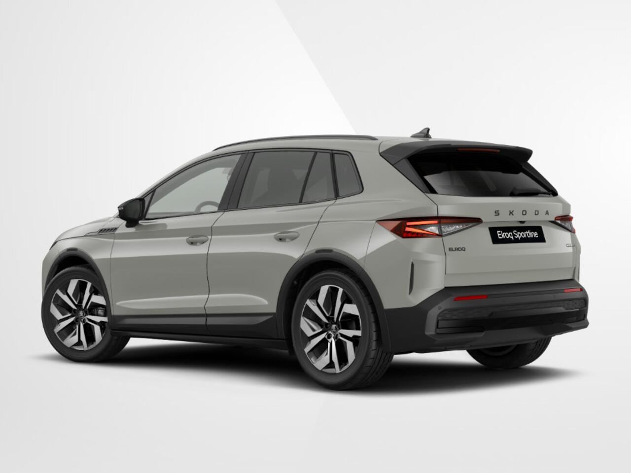 Skoda Elroq Sportline Elektromotor 150 kW/204 PK SUV | Steel Grey | 20 inch Vega Velgen | Private lease v.a. ¤481,- p/m | ¤1500,- inruilpremie
