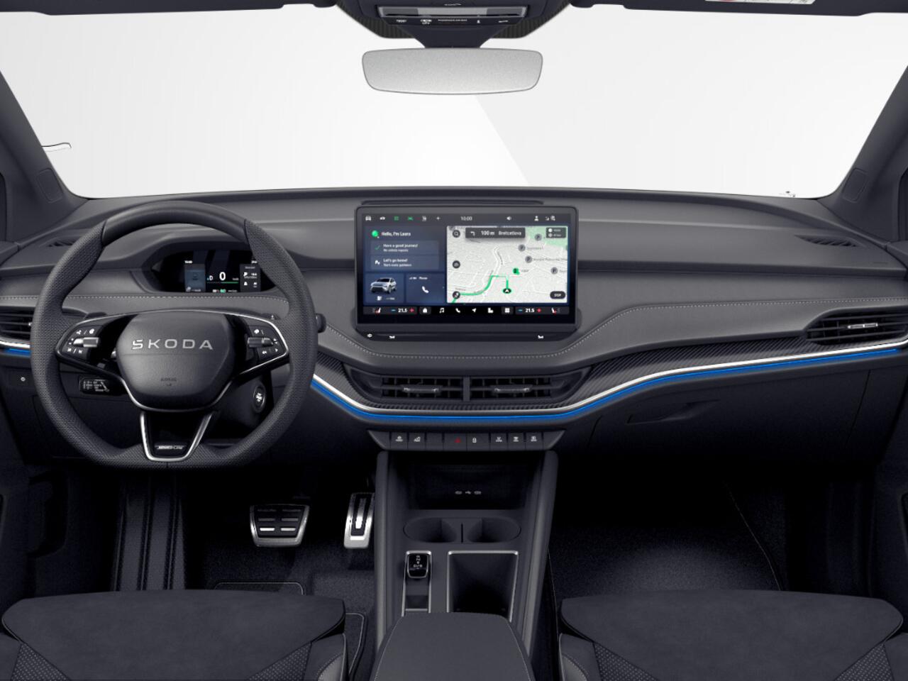 Skoda Elroq Sportline Elektromotor 150 kW / 204 PK SUV Elektri | 21'' Lichtmetalen Velgen | Trekhaak wegklapbaar | 1500,- inruilvoordeel!!