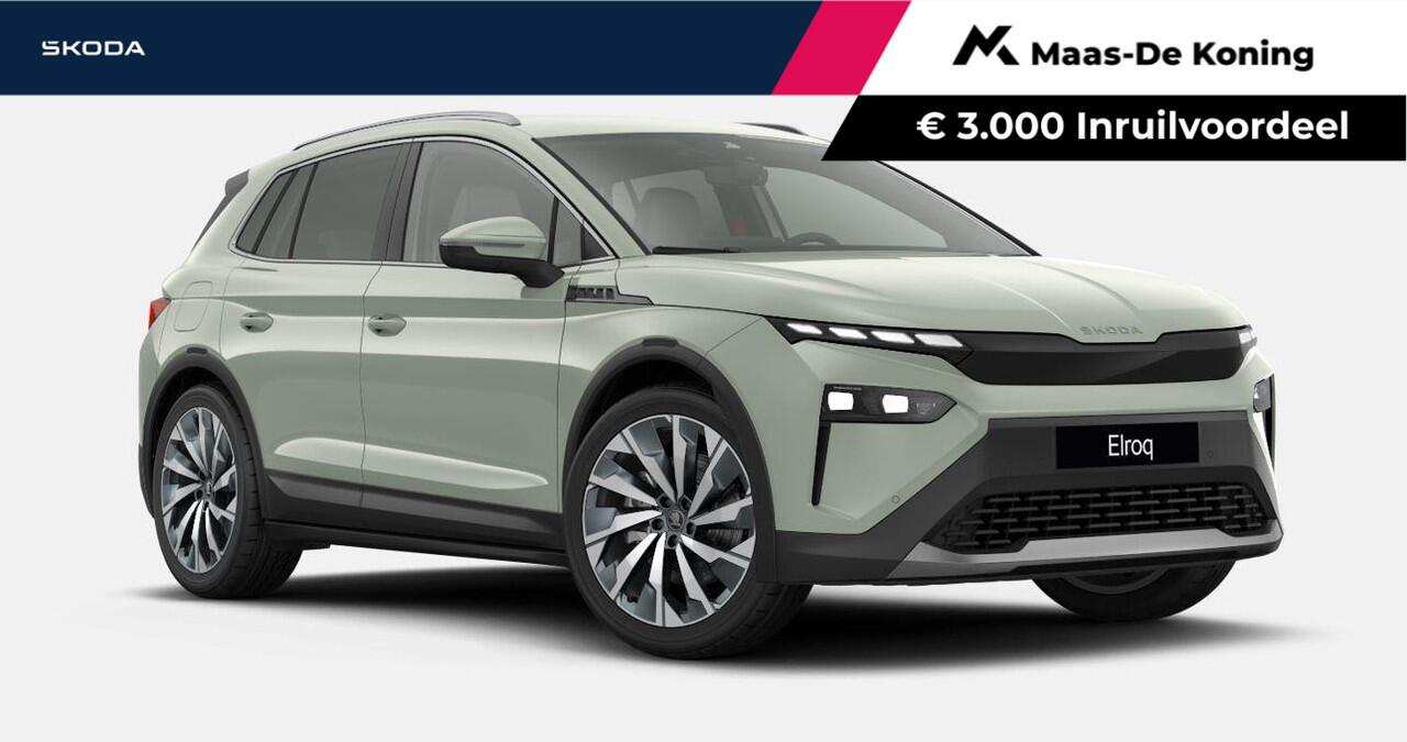 Skoda Elroq 85 Business Edition | 21'' inch Velgen Supernova | Trekhaak wegklapbaar | Winter pakket | Business Upgrade - Plus | Timiano Green | ¤3000,- euro inruilpremie