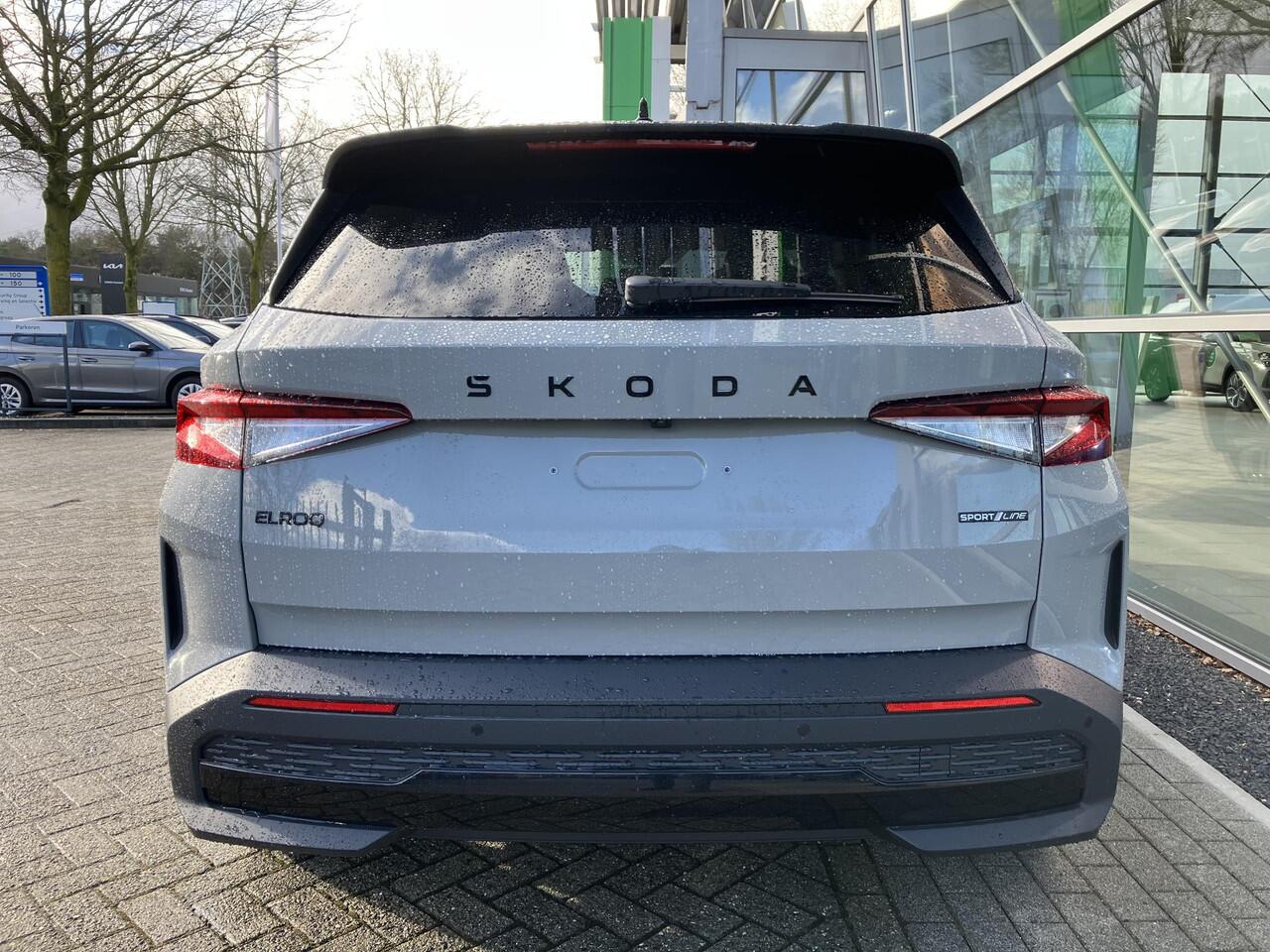 Skoda Elroq 85 Sportline 286 PK | Trekhaak | Led Matrix | Elektrische achterklep | Verlichte Grille |