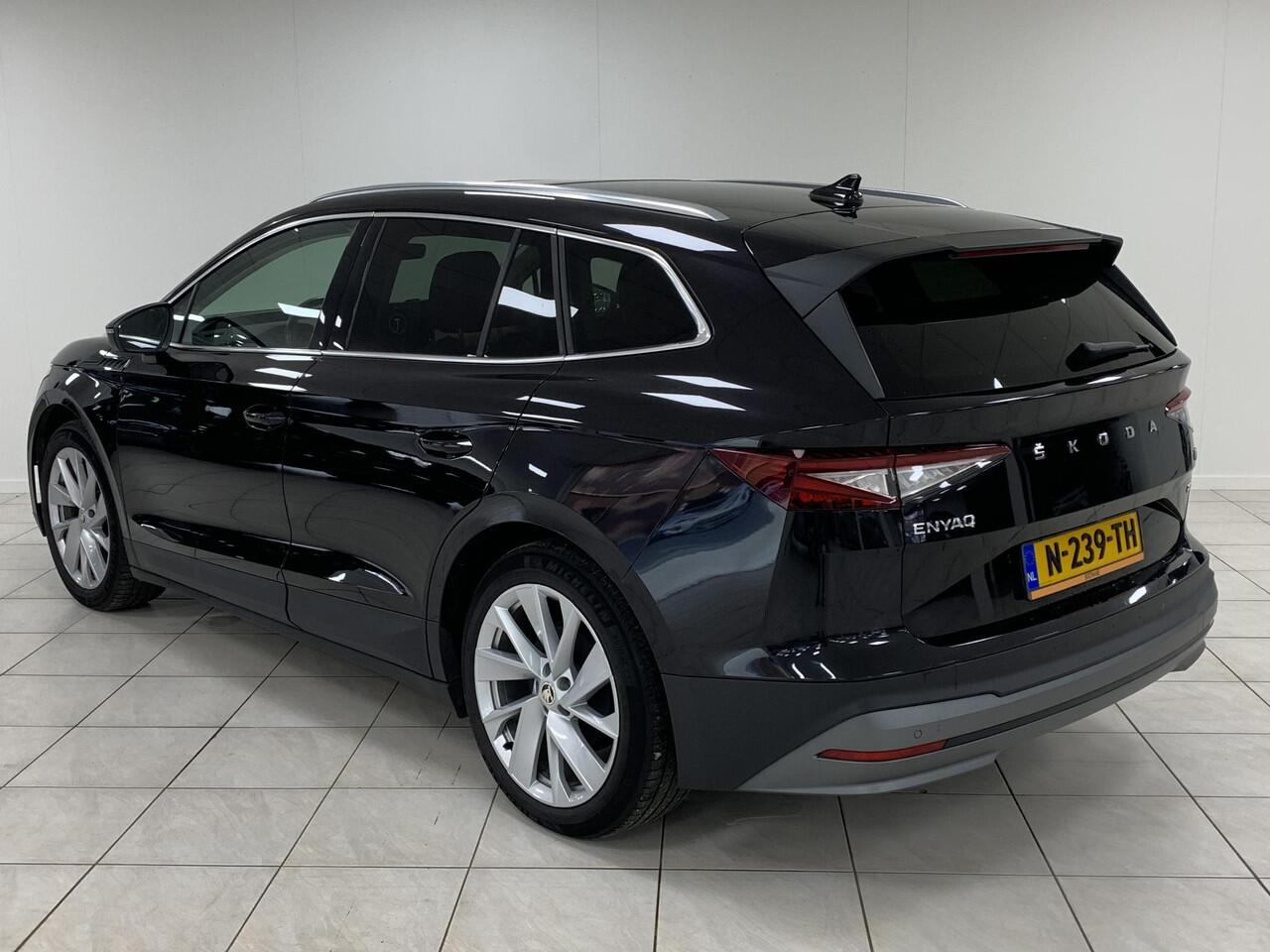 Skoda Enyaq iV 80 PANORAMADAK | UITKLAPBARE TREKHAAK | SOH 91,9 % | RONDOM ZICHT CAMERA | LEDEREN BEKLEDING