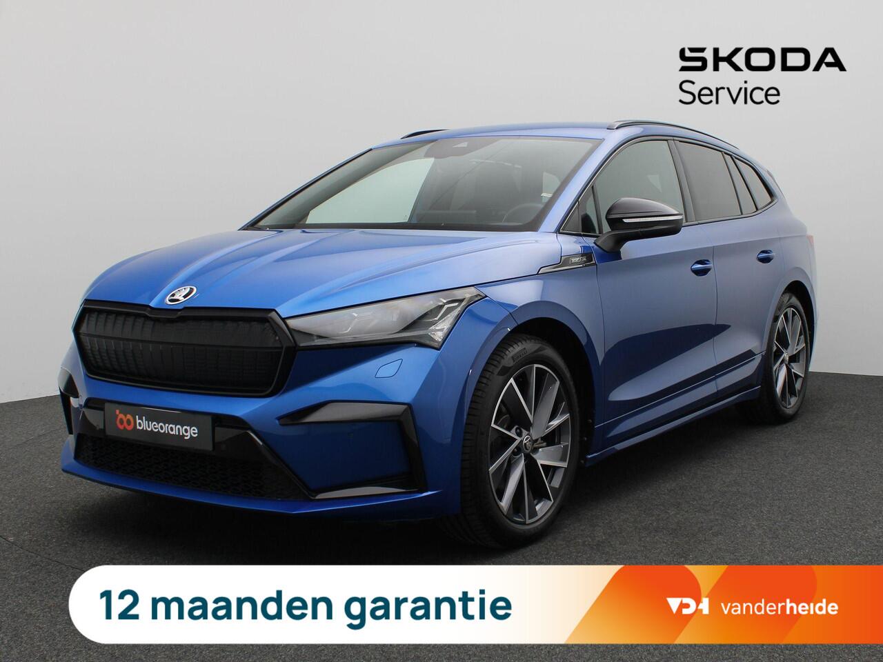 Skoda Enyaq iV 60 Sportline 170PK Aut. SOH 94%, Trekhaak, Virtual Pedal, Keyless, Side Assist, Achteruitrijcamera, Stoel-Stuurverwarming, 20" LM Velgen, Matrix LED-Verlichting