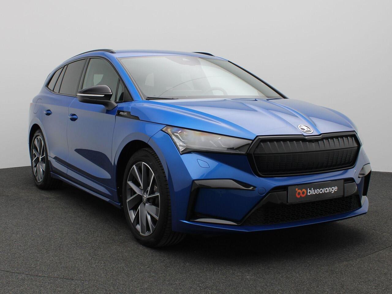 Skoda Enyaq iV 60 Sportline 170PK Aut. SOH 94%, Trekhaak, Virtual Pedal, Keyless, Side Assist, Achteruitrijcamera, Stoel-Stuurverwarming, 20" LM Velgen, Matrix LED-Verlichting