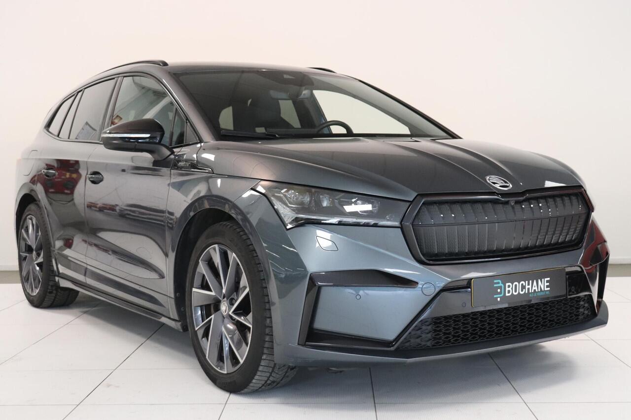 Skoda Enyaq iV 80 Sportline | Camera | SoH 91 % | Adaptieve cruise control | Warmtepomp | Stoelverwarming |