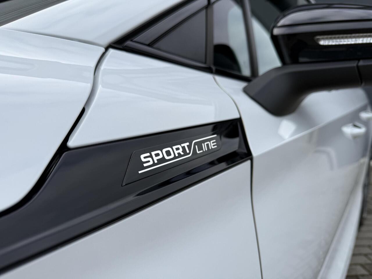 Skoda Enyaq iV 80 Sportline ?SOH 93% ?Sportstoelen Half Leder Alcantara ?Matrix LED ?Full LED ?Sfeerverlichting ?Navigatie ?Camera ?Lichtmetaal 20" ?Parkeersensoren