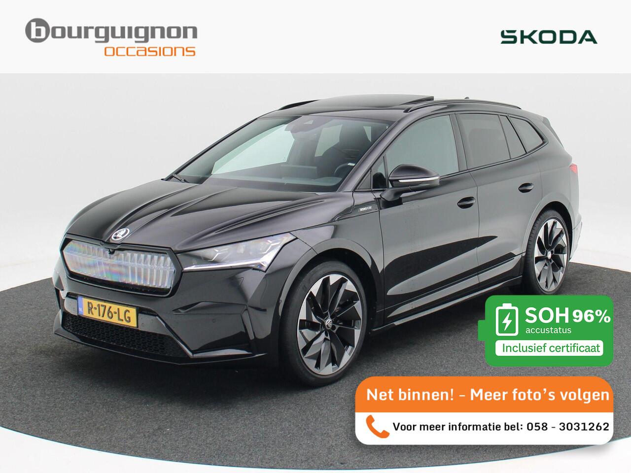 Skoda Enyaq iV 80 204 Pk Sportline | Panoramadak | Adaptive Cruise | Climate Control | Stoel/Stuurverwarming | Navigatie | Camera | Carplay | 21 Inch | 37.400 Km!!