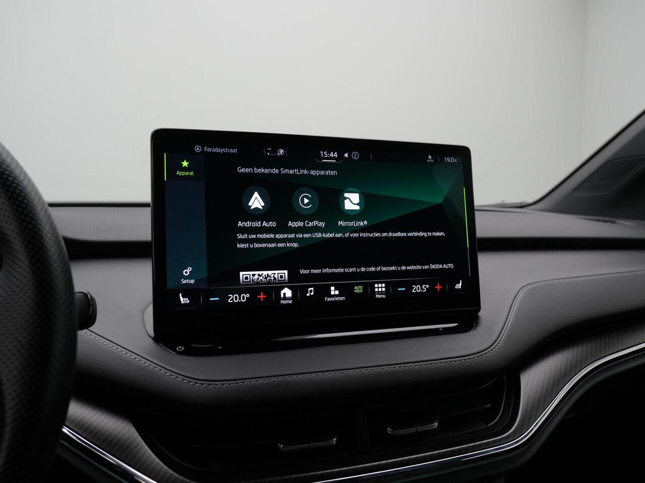 Skoda Enyaq iV 60 180 pk Sportline | Matrix LED | Stuur-/stoelverwarming | Geheugenstoel | Leder/alcantara | Navigatie