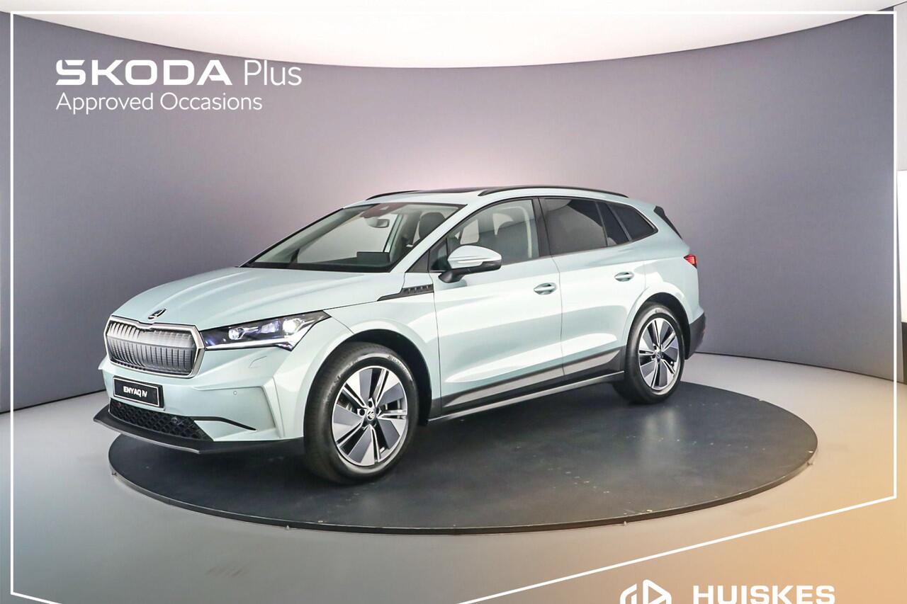 Skoda Enyaq iV 60 Business Edition Plus 180pk Automaat Panoramadak, Adaptive cruise control, Achteruitrijcamera, LED matrix koplampen, Stoelverwarming, Elektrische achterklep
