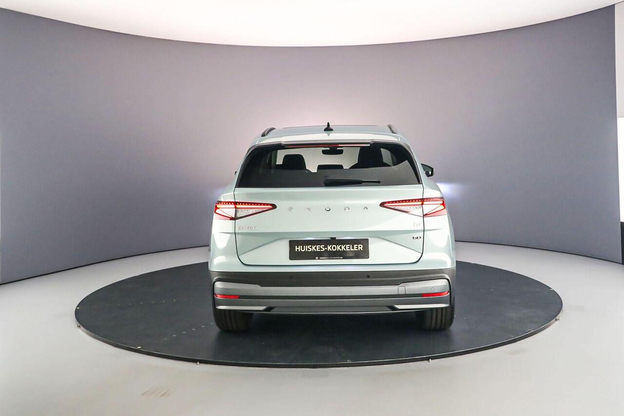 Skoda Enyaq iV 60 Business Edition Plus 180pk Automaat Panoramadak, Adaptive cruise control, Achteruitrijcamera, LED matrix koplampen, Stoelverwarming, Elektrische achterklep