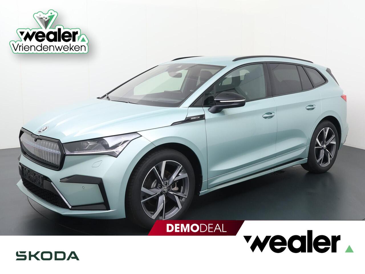 Skoda Enyaq iV 60 Sportline 180 pk Navigatie | CANTON geluidssysteem | Apple Carplay/Android Auto | Crystal Face | 20" lichtmetalen velgen |