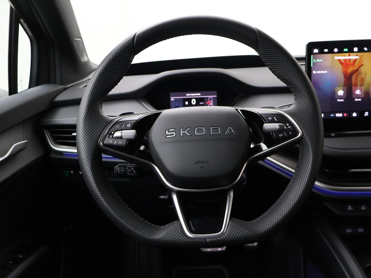 Skoda Enyaq iV 60 Sportline 204 PK | 21" lichtmetalen velgen | Trekhaak | Head-Up Display | Light band | Canton Sound | 360 graden camera |