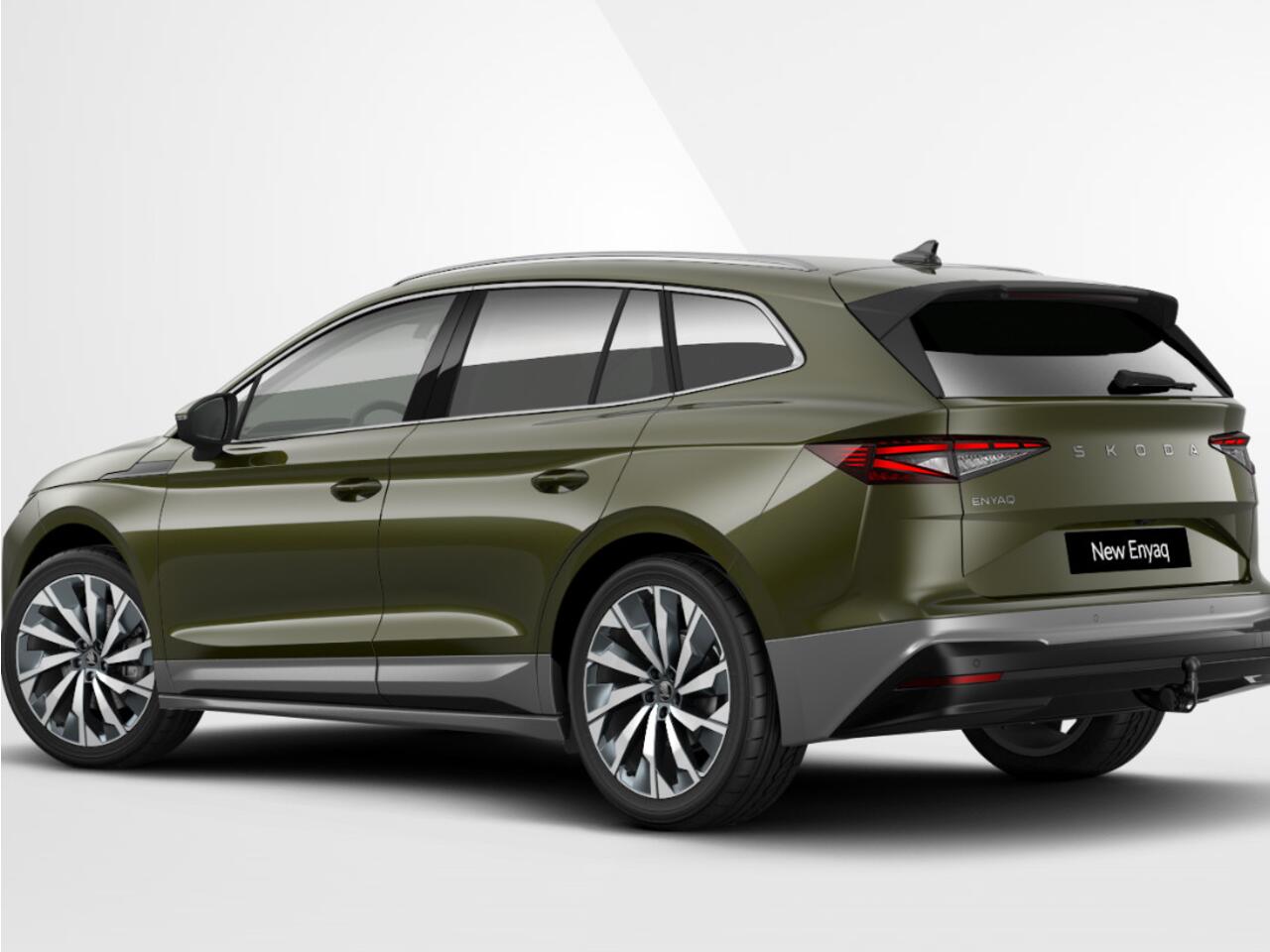 Skoda Enyaq iV Business Edition Elektromotor 210 kW / 286 PK SUV | Metallic Lak | Cognac Leder | Trekhaak wegklapbaar | Business upgrade - advanced