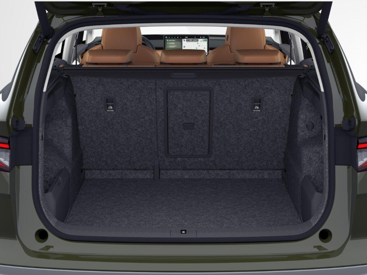 Skoda Enyaq iV Business Edition Elektromotor 210 kW / 286 PK SUV | Metallic Lak | Cognac Leder | Trekhaak wegklapbaar | Business upgrade - advanced