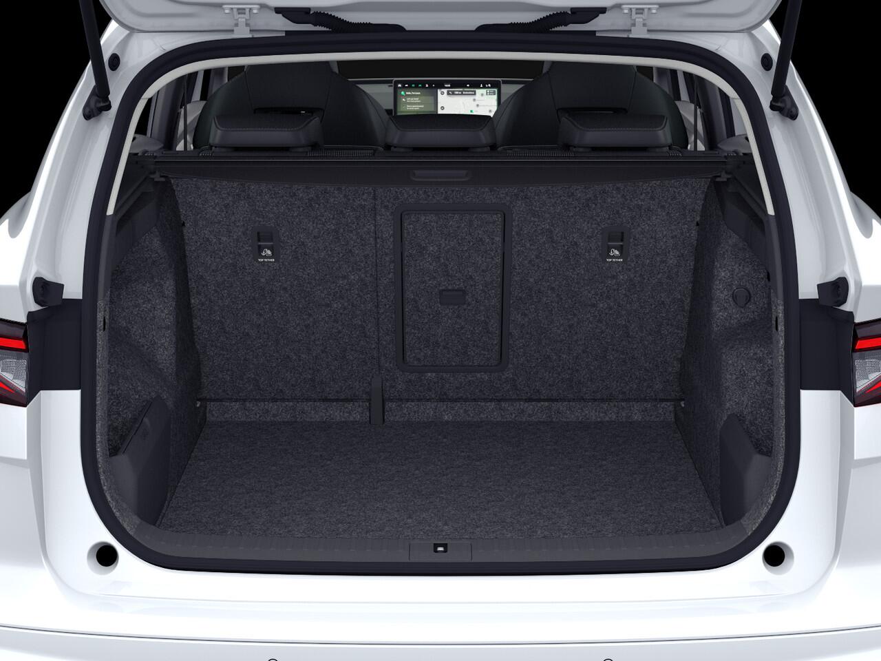 Skoda Enyaq iV RS Elektromotor 250 kW / 340 PK SUV Interieur 'RS Suite zwart' | 21" Vision velgen | Panorama-schuif-/kanteldak | | Business Upgrade Advanced | Trekhaak | Inruilpremie ¤3000,-