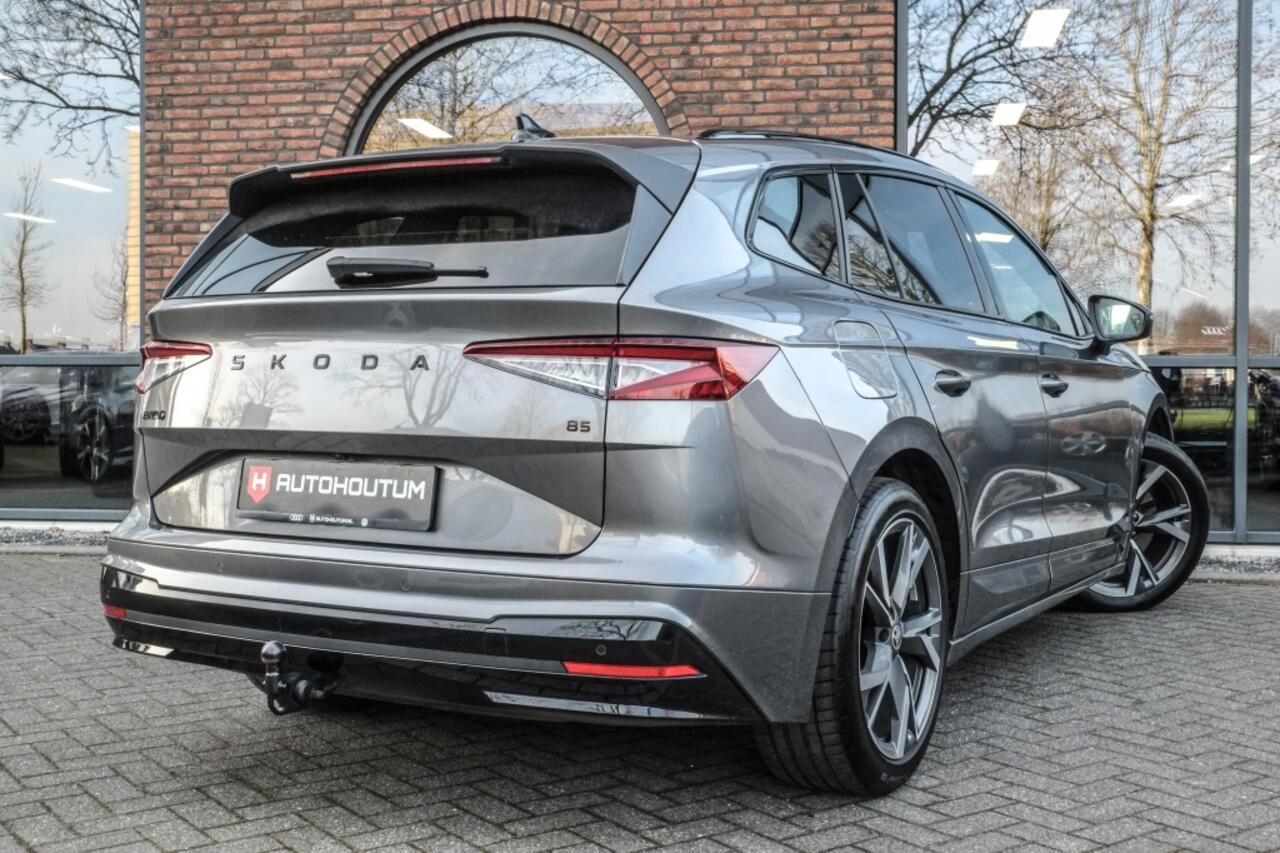 Skoda Enyaq iV 85 Sportline 286pk Trekhaak, El stoelen, Camera
