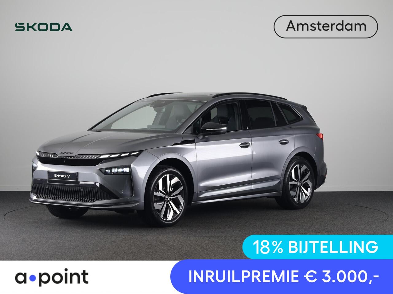 Skoda Enyaq iV 60 Sportline 204pk | Panoramadak | Light Band | Head up | Canton Sound | Elek. stoel | Adaptive Cruise | Blind spot