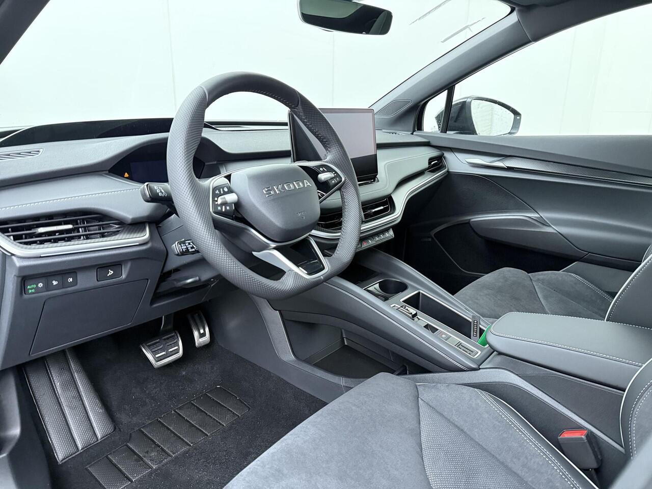 Skoda Enyaq iV Coupé 85 Sportline Elektromotor 286 PK | Trekhaak | Stoelverwarming voor en achter | Head-Up Display | Canton sound systeem |