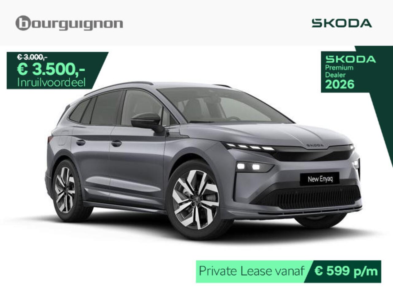 Skoda Enyaq iV Sportline 85 | 286 PK | Trekhaak | Adaptive cruise control | Stuur- en stoelverwarming | Keyless