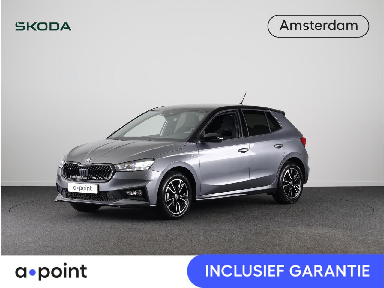 Skoda FABIA 1.0 TSI Monte Carlo 95 pk | Verlengde garantie | Navigatie via App | Parkeersensoren | Achteruitrijcamera | LED koplampen | Stoelverwarming |