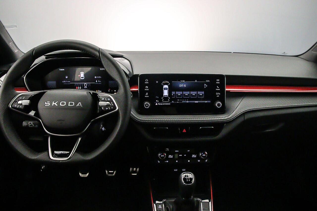 Skoda FABIA Monte Carlo 1.0 TSI 95pk Adaptive cruise control, Achteruitrijcamera, Stoelverwarming, DAB, Radio, Airco, LED verlichting, Parkeersensoren, App connect