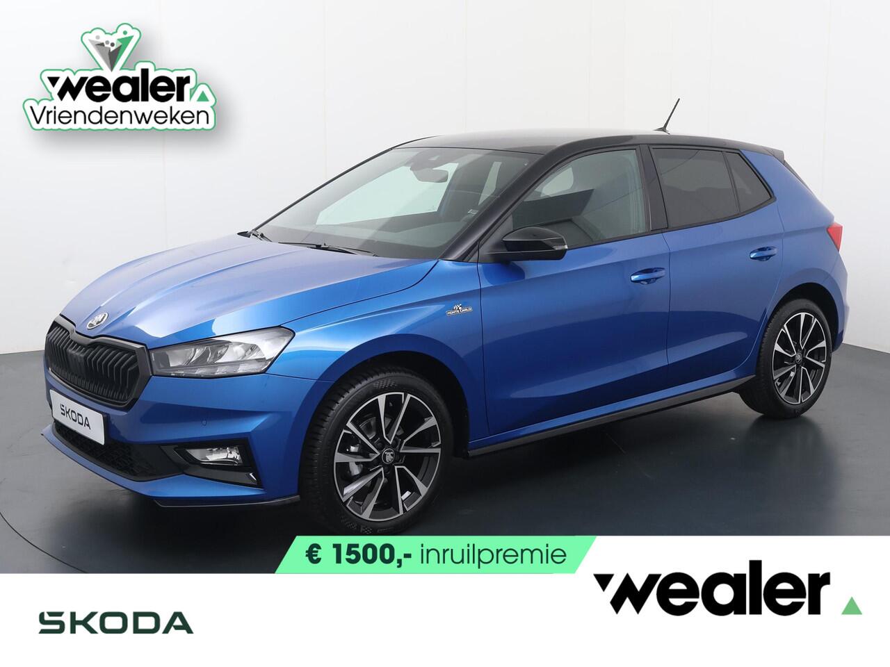 Skoda FABIA Monte Carlo 1.0 TSI 95 PK | 17" Lichtmetalen velgen | Zwart dak | Apple Carplay/Android Auto | Adaptieve cruise control |