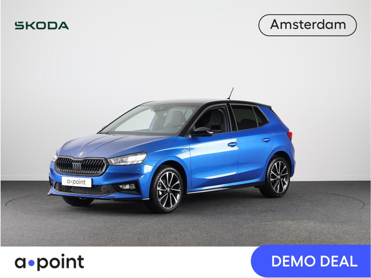 Skoda FABIA 1.0 TSI Monte Carlo 95PK | Private lease vanaf 465,-- | 17 inch Lichtmetalen velgen | Stoelverwarming | Navigatie via App | Parkeercamera