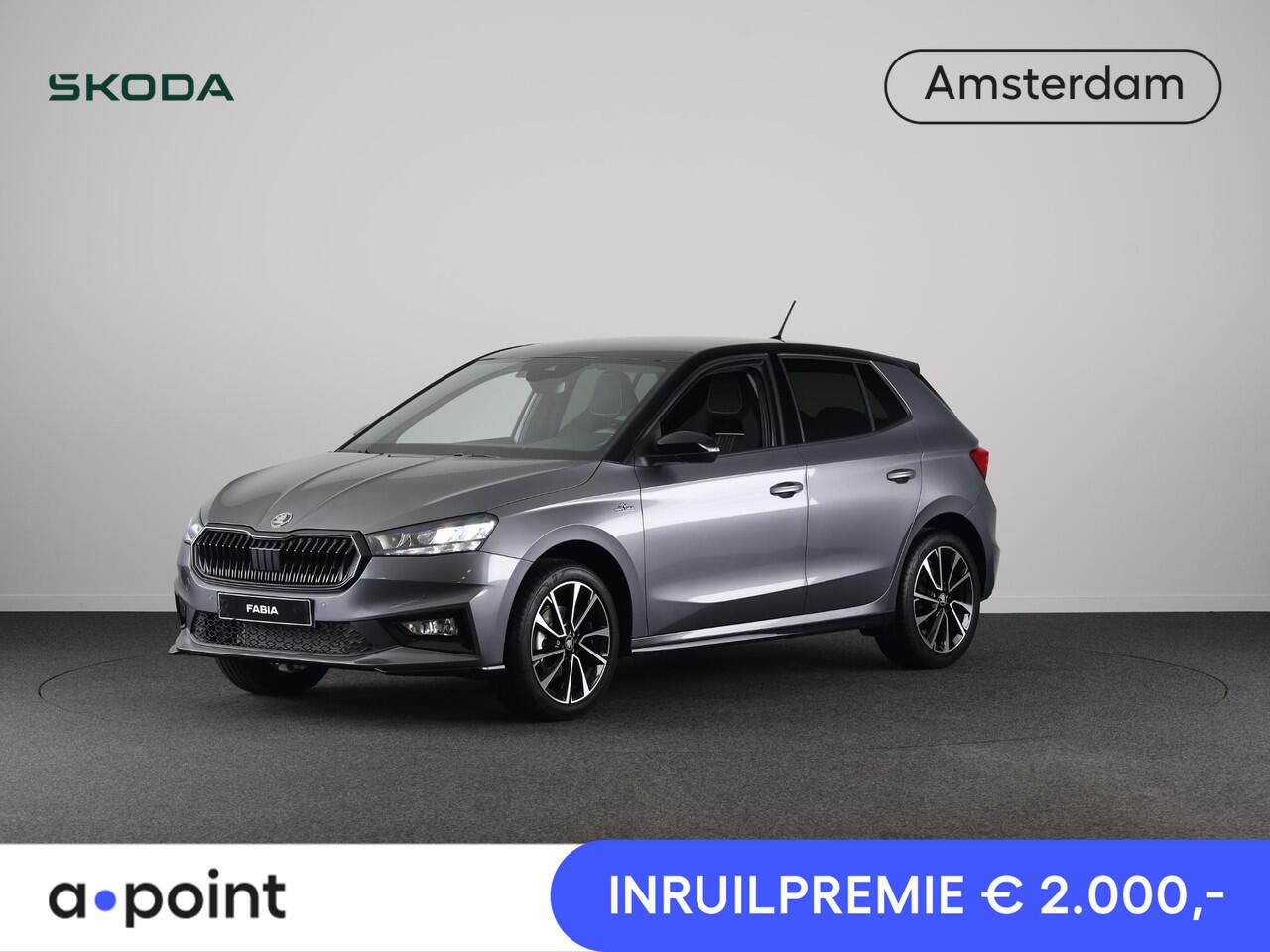 Skoda FABIA Monte Carlo 1.0 TSI 115 pk 7 versn. DSG | Travel Assist Plus | Verwarmbare stoelen voor | Zwart dak | 17 inch lichtmetalen velgen