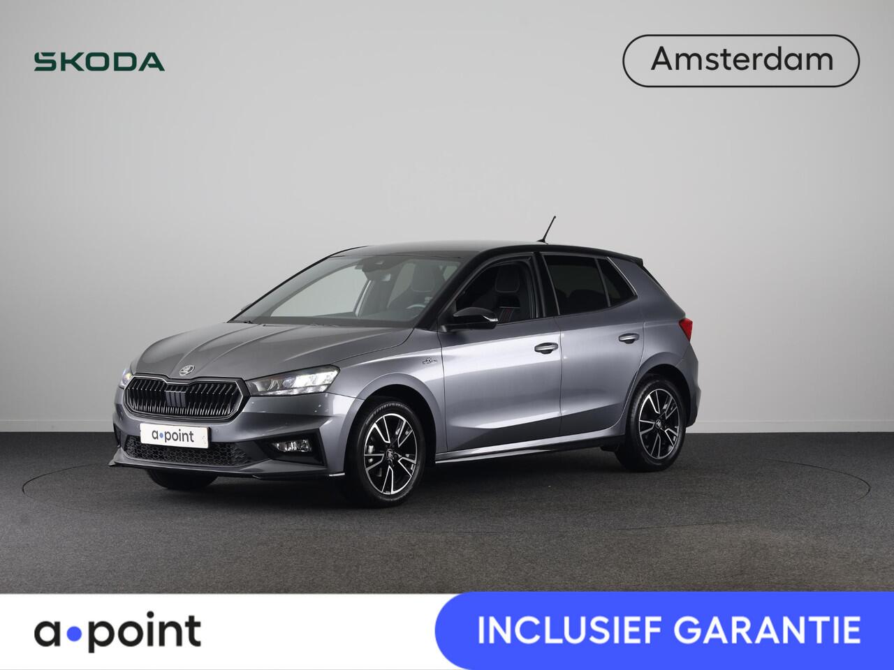 Skoda FABIA 1.0 TSI Monte Carlo 95 pk | Verlengde garantie | Navigatie via App | Parkeersensoren | Achteruitrijcamera | Stoelverwarming |
