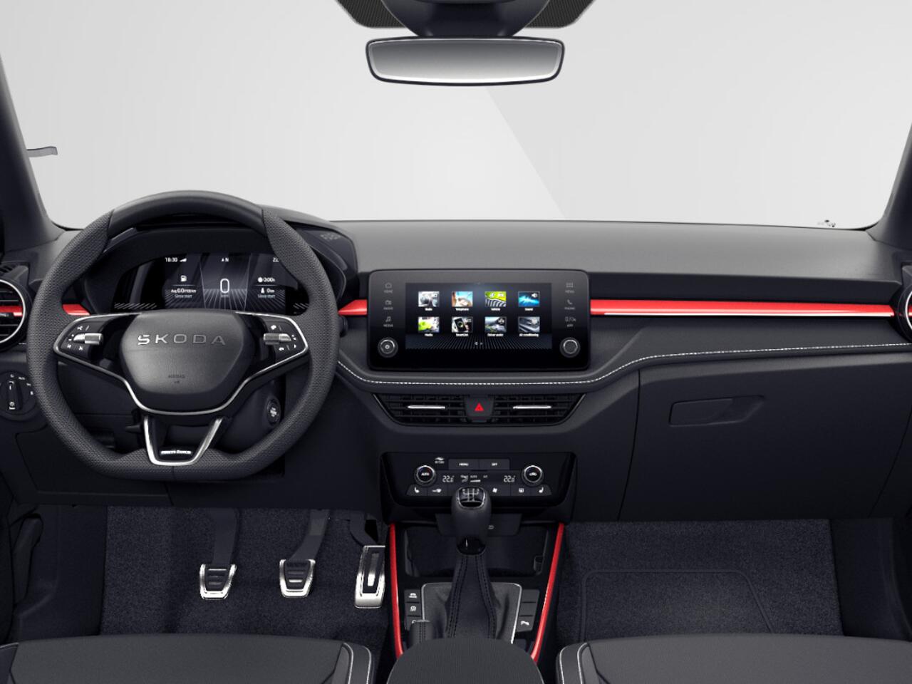 Skoda FABIA Monte Carlo 1.0 TSI 70 kW / 95 PK Hatchback 5 vers | 17'' Lichtmetalen Velgen | Verwarmbare voorstoelen | 1500,- inruilvoordeel!!