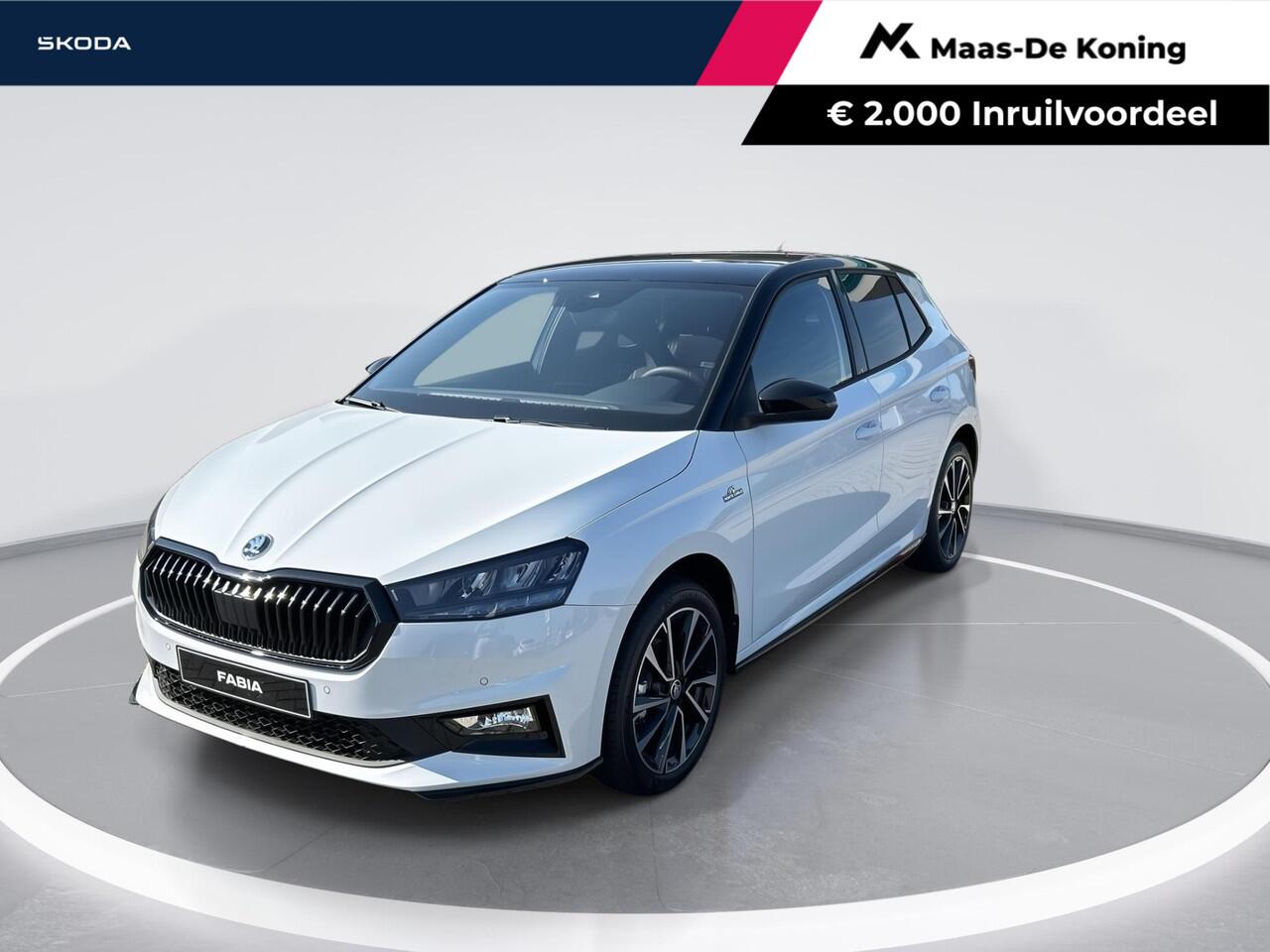 Skoda FABIA Monte Carlo 1.0 TSI 70 kW / 95 PK Hatchback 5 vers | 17'' Lichtmetalen Velgen | Verwarmbare voorstoelen | 1500,- inruilvoordeel!!