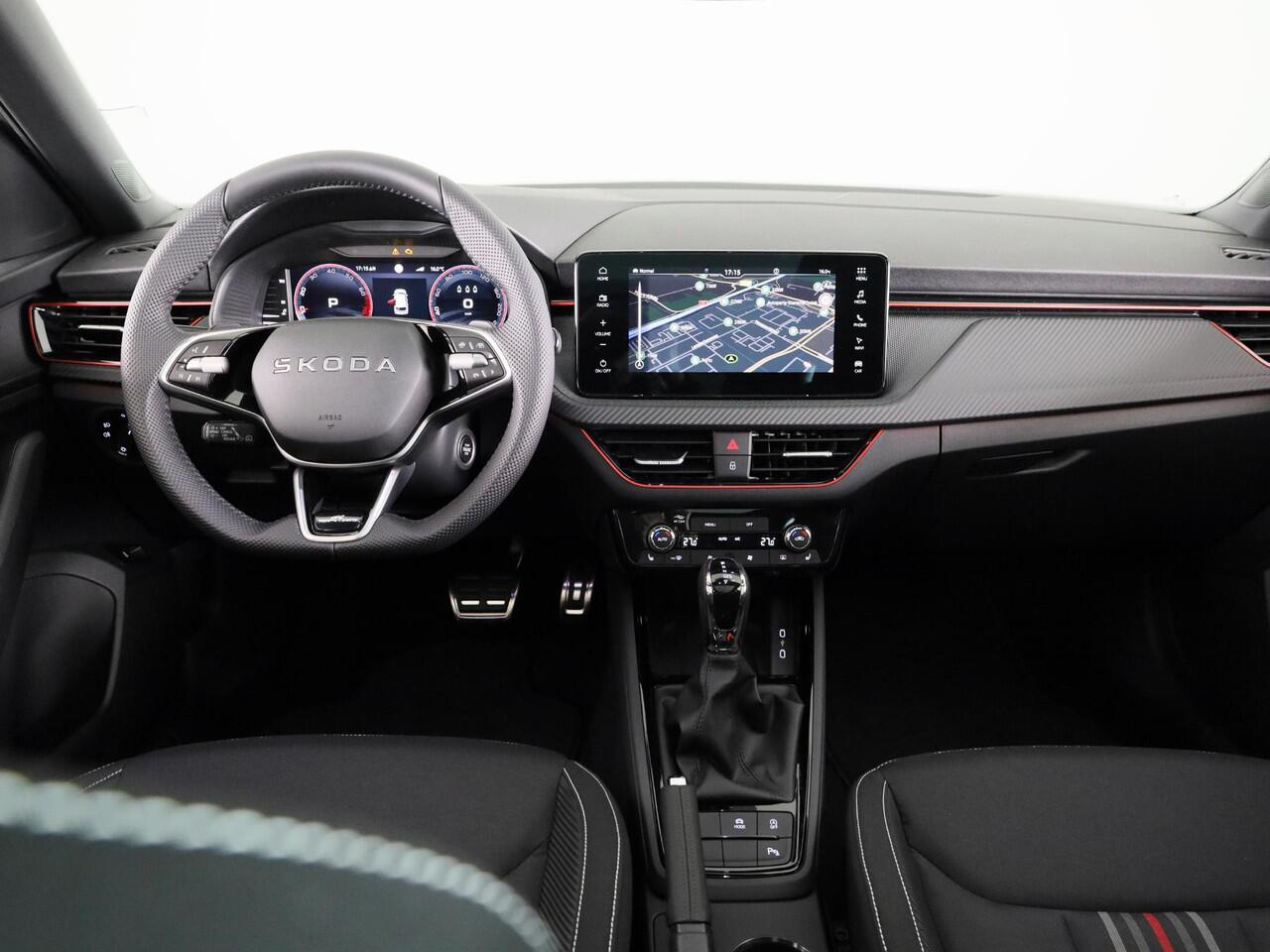 Skoda Kamiq Monte Carlo 1.0 TSI 115 pk 7 versn. DSG | Navigatie Pakket | Travel Assist Plus | Wegklapbare trekhaak | Winter Pakket | Charging | 18 inch lichtmetalen velgen