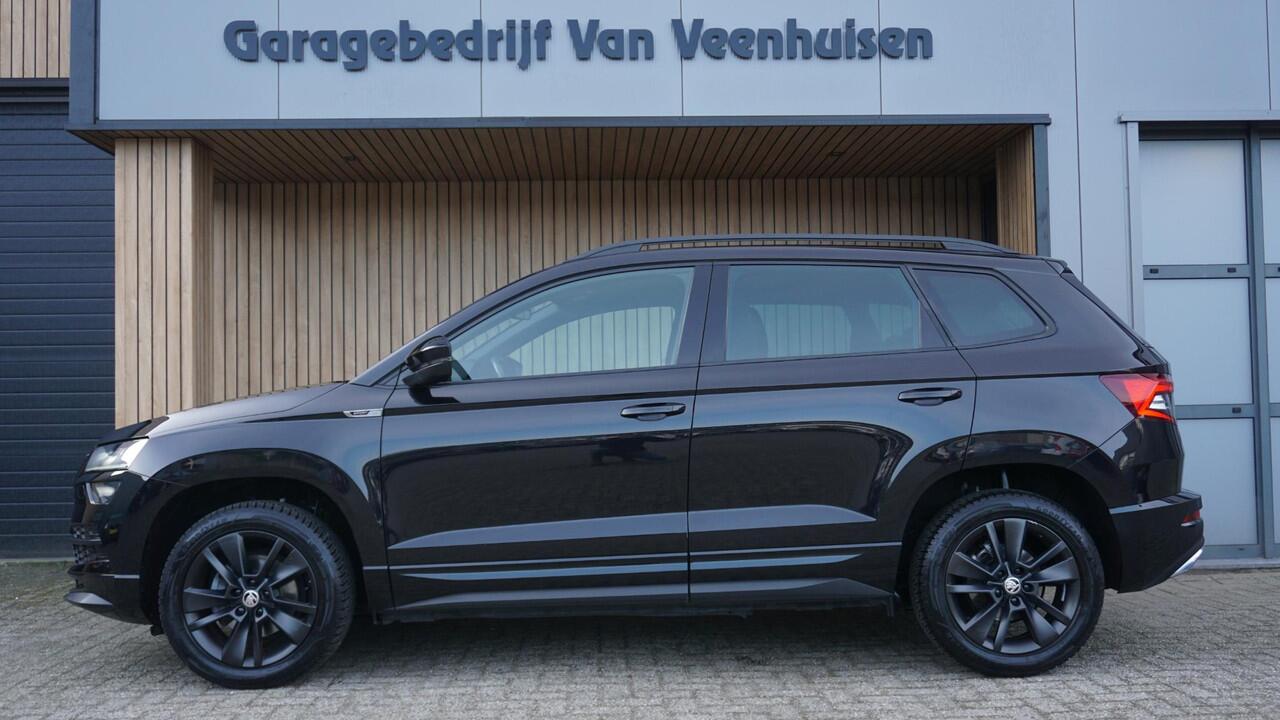 Skoda Karoq 1.5 TSI 150pk Sportline Business Virtual Navi A-Camera Sfeerverlichting Adaptive Cruise Keyless LED 88140km!
