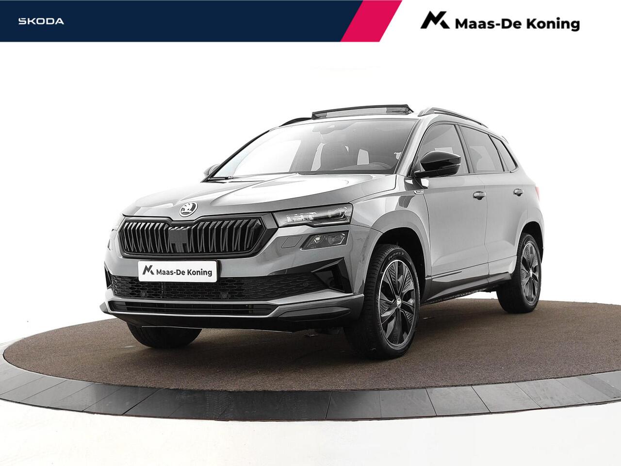 Skoda Karoq 1.5 TSI 150pk DSG ACT Sportline Business · Panoramadak · Trekhaak · Camera · Keyless · Apple/Android Car Play · 18'' Inch ·