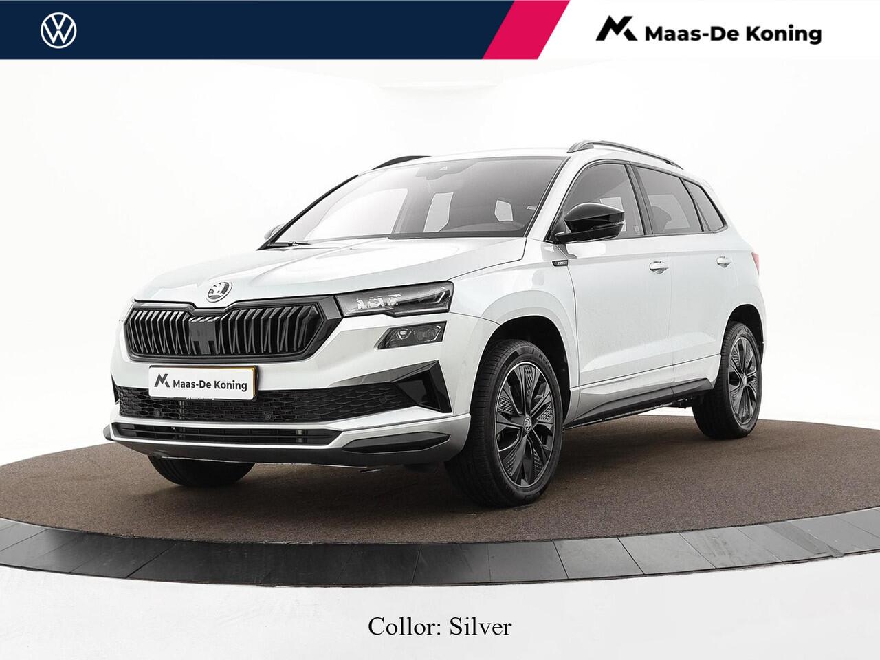 Skoda Karoq 1.5TSI/150PK DSG ACT Sportline · Camera · Elek. Trekhaak · Elek. Achterklep · Apple/Android Car Play · Navigatie · 18'' Inch · Garantie t/m 27-02-2029 of 60.000km