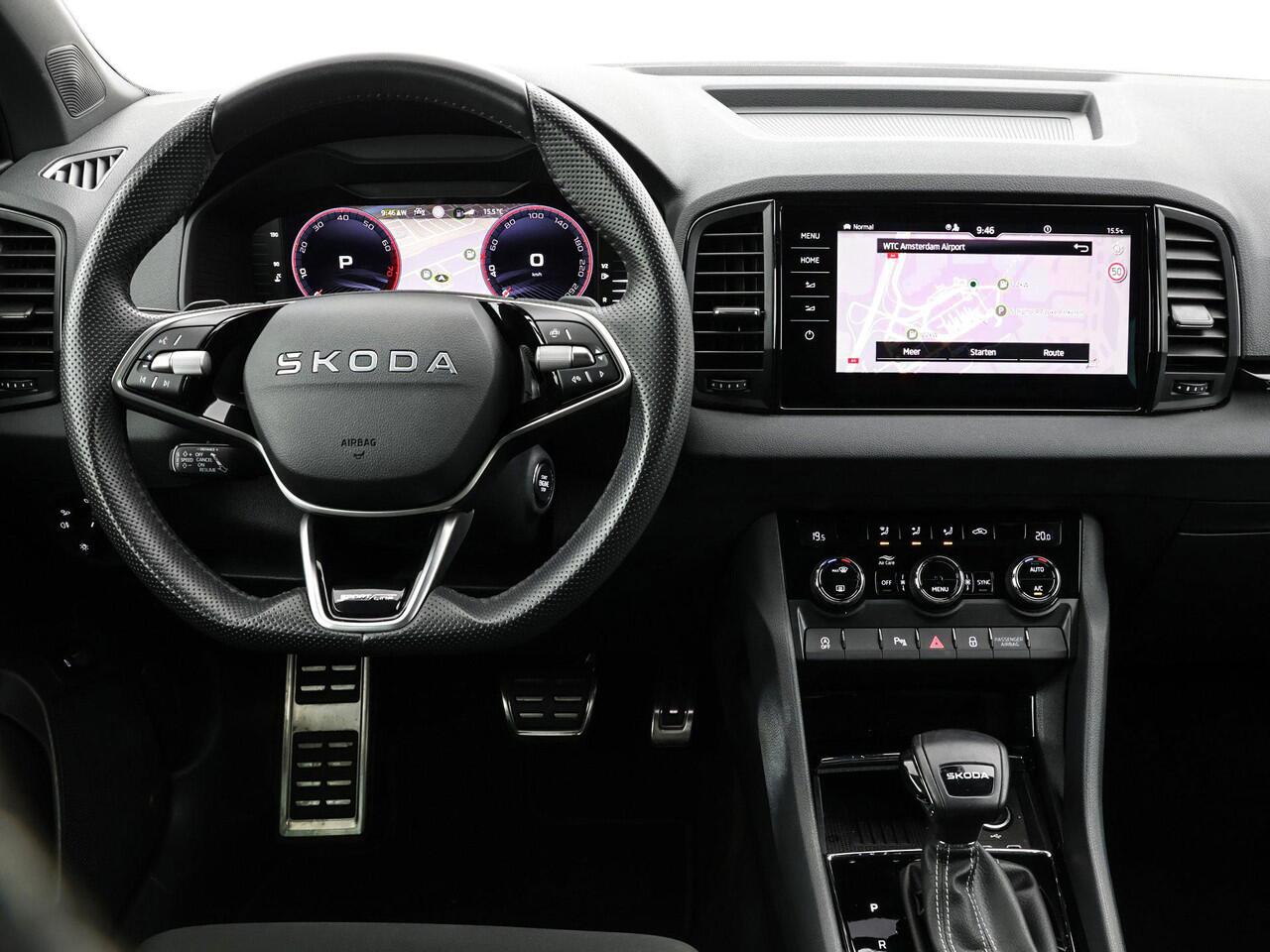 Skoda Karoq 1.5TSI/150PK DSG ACT Sportline · Camera · Elek. Trekhaak · Elek. Achterklep · Apple/Android Car Play · Navigatie · 18'' Inch · Garantie t/m 27-02-2029 of 60.000km