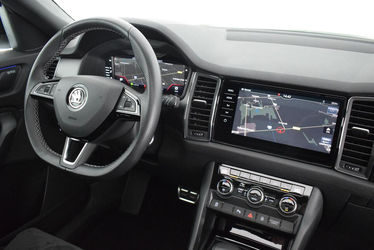 Skoda Kodiaq 2.0 TSI 190pk DSG 4x4 Sportline Trekhaak DCC Camera Canton Keyless Memory Panoramadak Virtual Cockpit Navigatie