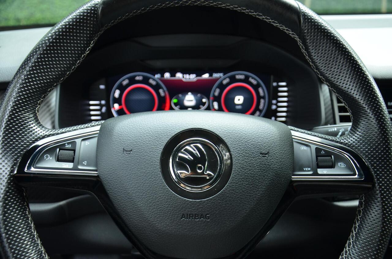 Skoda Kodiaq 1.5 TSI Sportline Business Navi/Led/Ecc/Pdc/Achteruitrij-camera/Half-Leer/Privacy-Glass/Cruise control adaptief/Elektrisch verstelb./Trekhaak-Wegklapbaar/ bestuurdersstoel met geheugen/Virtual Cockpit