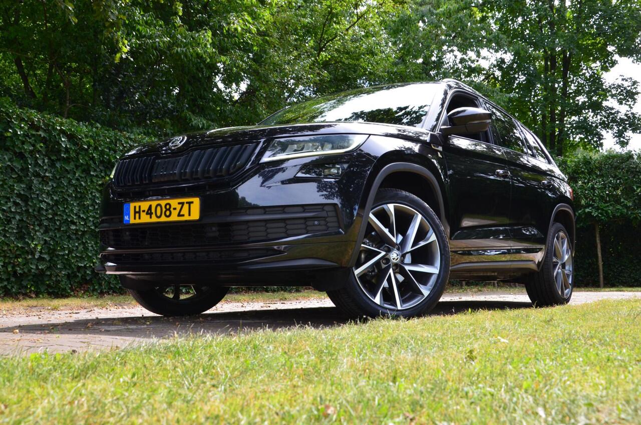Skoda Kodiaq 1.5 TSI Sportline Business Navi/Led/Ecc/Pdc/Achteruitrij-camera/Half-Leer/Privacy-Glass/Cruise control adaptief/Elektrisch verstelb./Trekhaak-Wegklapbaar/ bestuurdersstoel met geheugen/Virtual Cockpit