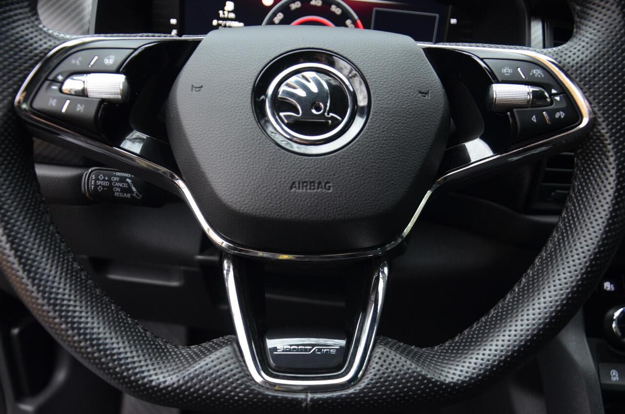 Skoda Kodiaq 1.5 TSI Sportline Business 7 Persoons Navi/Led/Ecc/Pdc/Stoel &Stuurverwarming/Achteruitrij-camera/Half-Leer/Privacy-Glass/Cruise control adaptief/Trekhaak-Afnb/Elektrisch Verstel bestuurdersstoel met geheugen/Virtual Cockpit