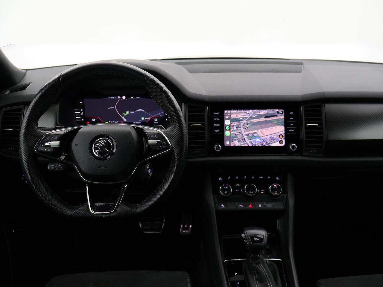 Skoda Kodiaq 1.5 TSI 150 PK DSG AUT. 7-PERS SPORTLINE *MAT ZWART* + ADAPTIVE CRUISE | VIRTUAL COCKPIT | CAMERA | 20 INCH