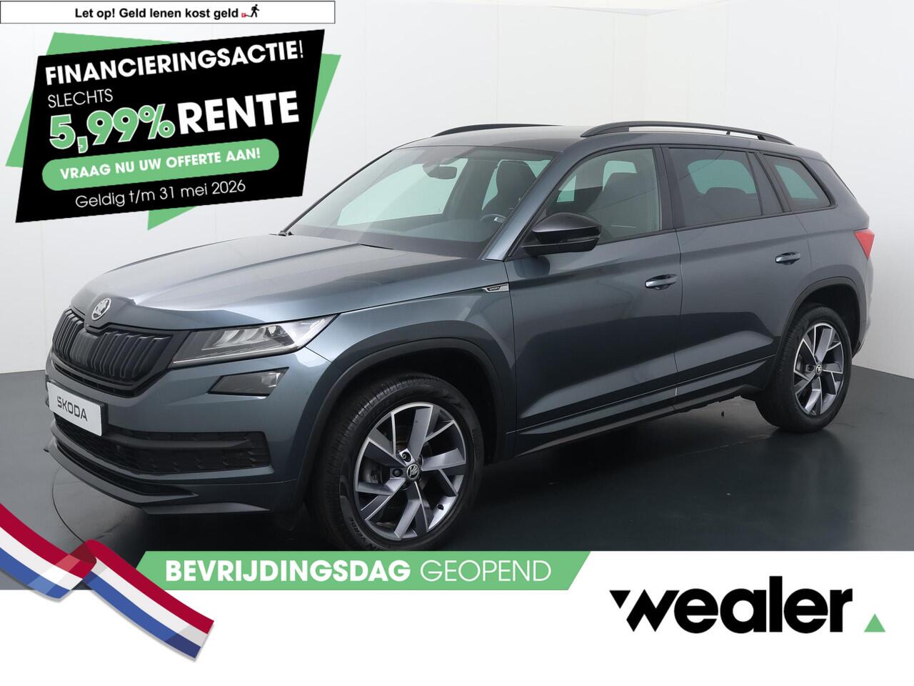 Skoda Kodiaq 1.5 TSI Sportline Business | 150 PK | Automaat | Trekhaak wegklapbaar | Voorstoelen verwarmd | Navigatiesysteem |