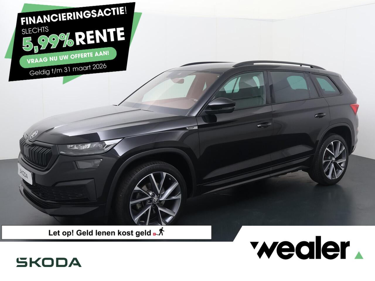 Skoda Kodiaq 1.5 TSI Sportline Business | 150 PK | Automaat | Adaptive cruise control | Lederen interieur | Stoelverwarming | Navigatiesysteem | 20" LM velgen |