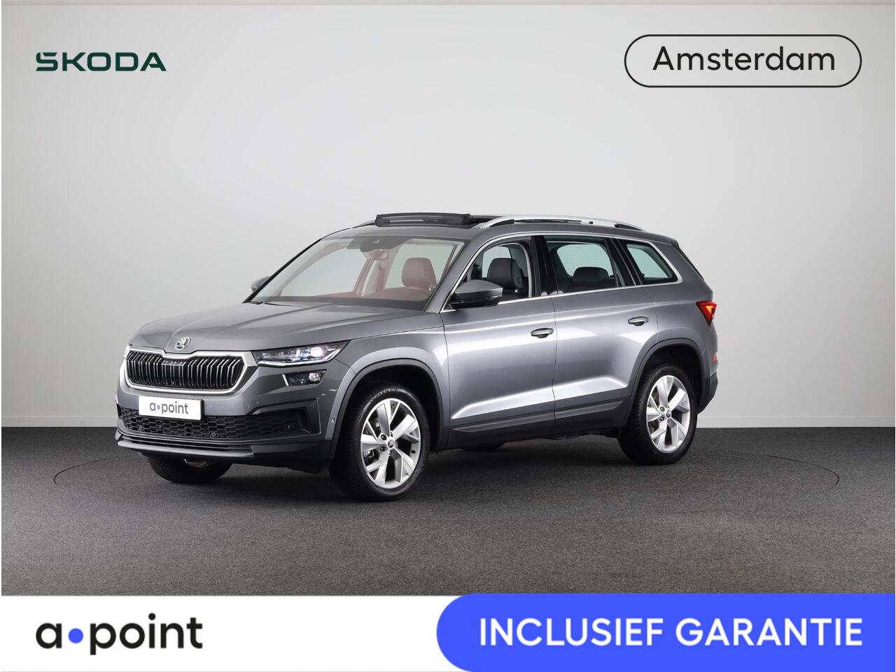 Skoda Kodiaq Business Edition Plus 1.5 TSI 150 pk 7 versn. DSG | Private lease vanaf 835,-- | 19 inch| Leder | Panoramadak | Adaptive Cruise Control | 360º camera | Fabrieksgarantie