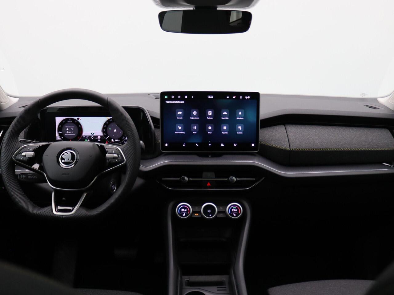 Skoda Kodiaq 1.5 TSI MHEV Business Edition 7p. 150PK DSG matrix led, trekhaak, adaptive cruise met travel assist, side assist, achteruitrijcamera, schuif-kanteldak, stuur-stoelverwarming, keyless, alarm, 19" lichtmetaal