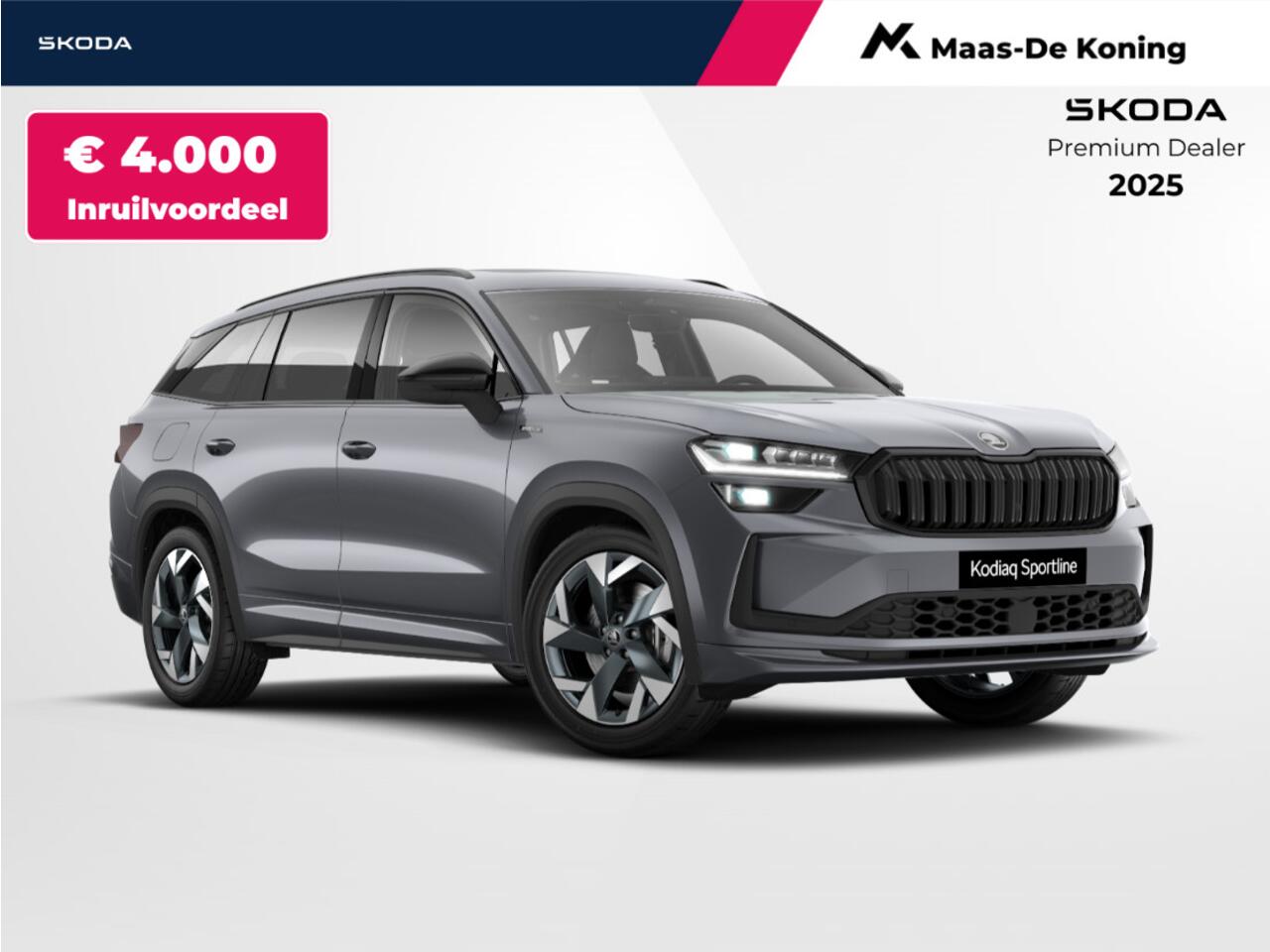 Skoda Kodiaq Sportline Business 1.5 TSI PHEV 150 kW / 204 PK SU V | Panoramadak | Trekhaak wegklapbaar | 4000,- Inruilvoordeel!!