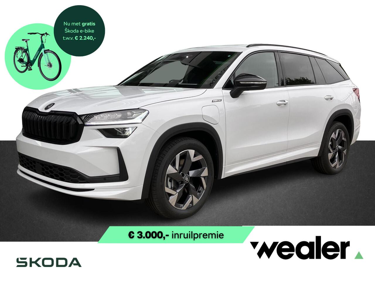 Skoda Kodiaq Sportline Business 1.5 TSI PHEV 204 PK GRATIS E-BIKE | Trekhaak | Panorama dak | 19" lichtmetalen velgen |