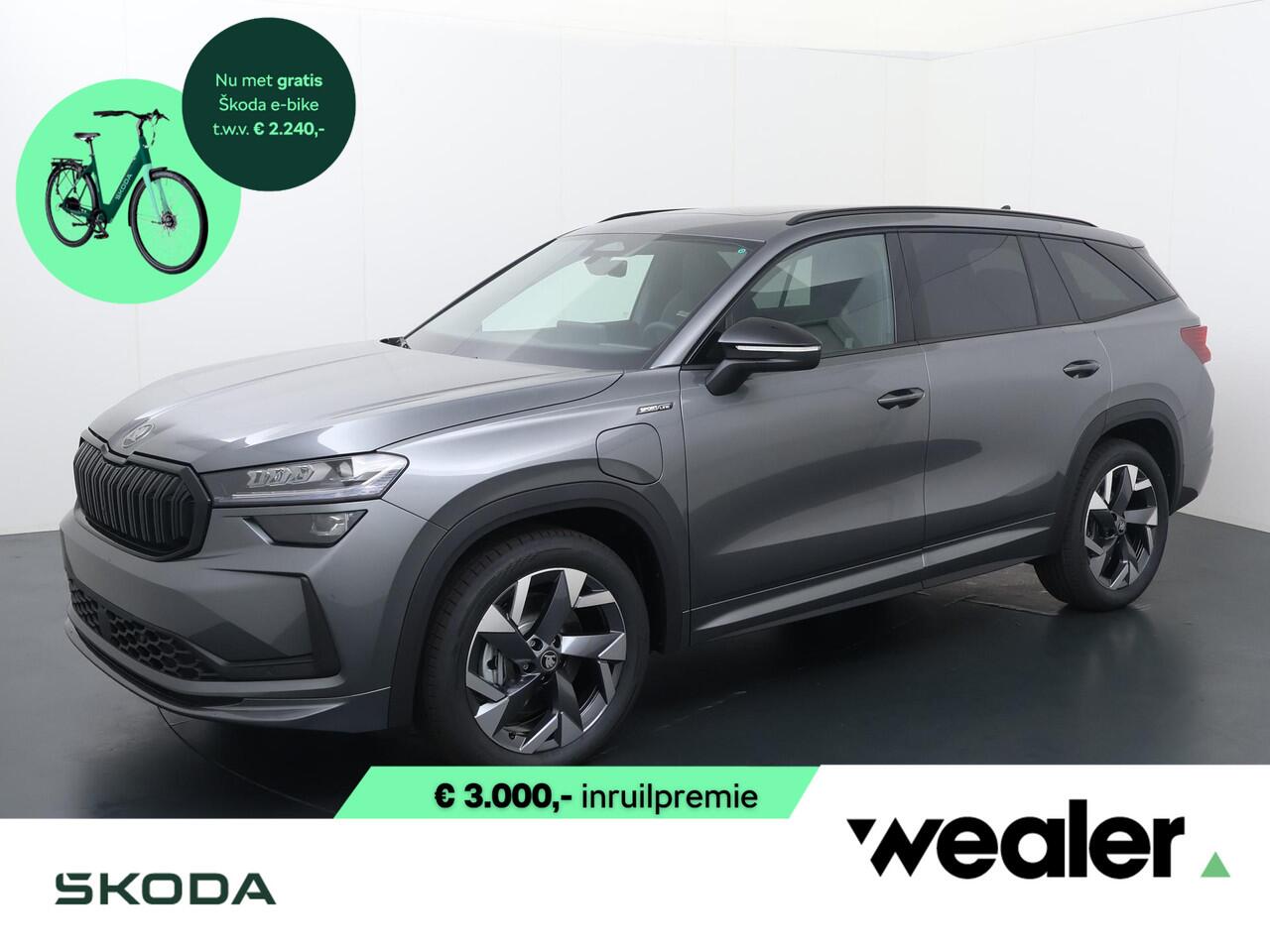 Skoda Kodiaq Sportline Business 1.5 TSI PHEV 204 PK GRATIS E-BIKE | Trekhaak | Panorama dak | 19" lichtmetalen velgen |