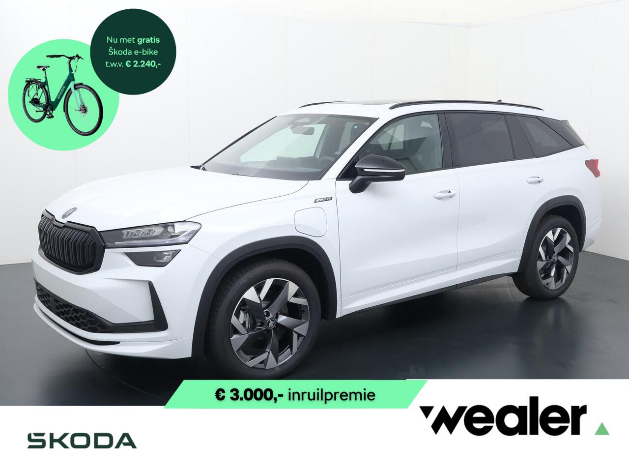 Skoda Kodiaq Sportline Business 1.5 TSI PHEV 204 PK GRATIS E-BIKE | Trekhaak | Panorama dak | 19" lichtmetalen velgen |